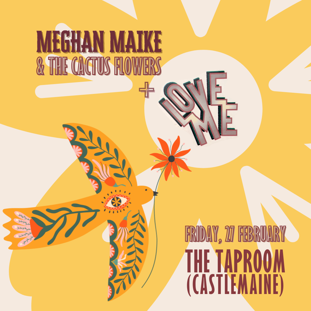 Taproom Love Me_SQUARE Show poster for Taproom show in Castlemaine with Love Me from Sydney.