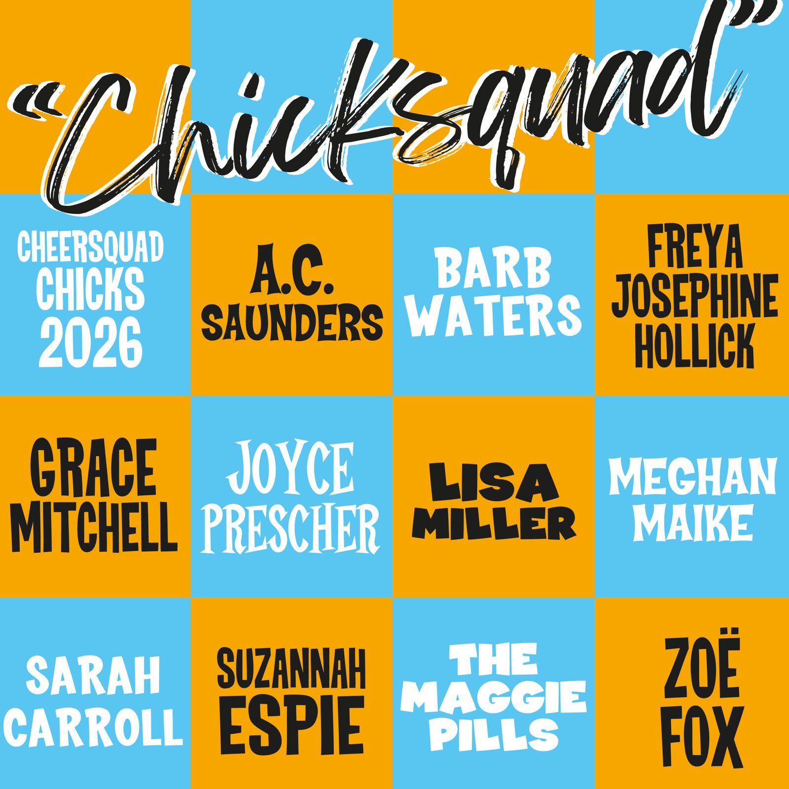 Chicksquad, or Cheersquad Chicks 2026 at the Corner Hotel celebrating their 30th anniversary